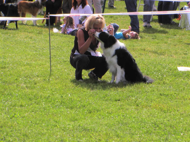 Romeo mit Frauchen im Ring auf der